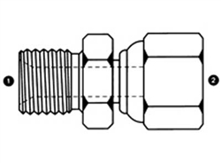 Adaptateur 1''1/4 BSPP mâle - 1/2'' BSPP femelle - 315 bar